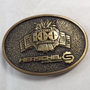 Herschel Corp. 100-Year Commemorative Agricultural Belt Buckle